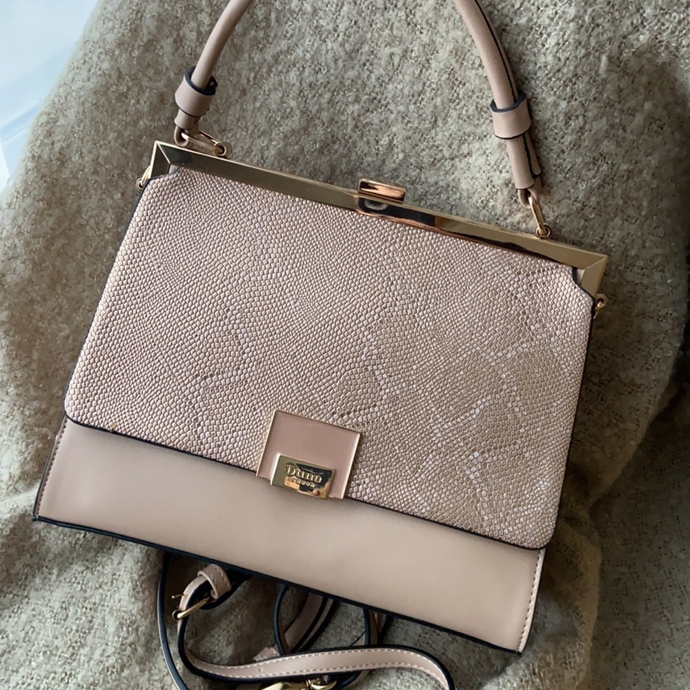 DUNE LONDON ROSE GOLD/DUSTY PINK MAUVE PURSE 👜♥️